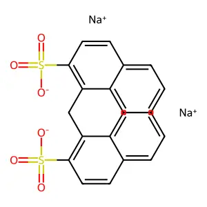 2-Naphthalenesulfonic acid, 1,1'-methylenebis-, sodium salt (1:2) structure