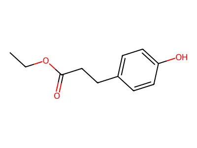 Ethyl 4-hydroxyhydrocinnamate structure