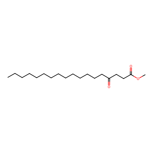 Octadecanoic acid, 4-oxo-, methyl ester structure