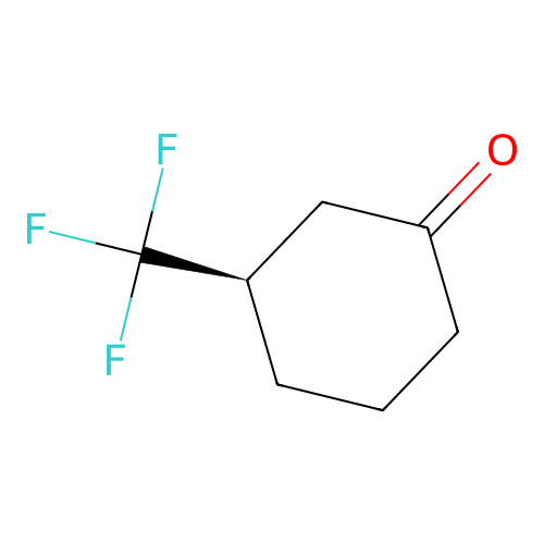 (3R)-3-(trifluoromethyl)cyclohexan-1-one structure