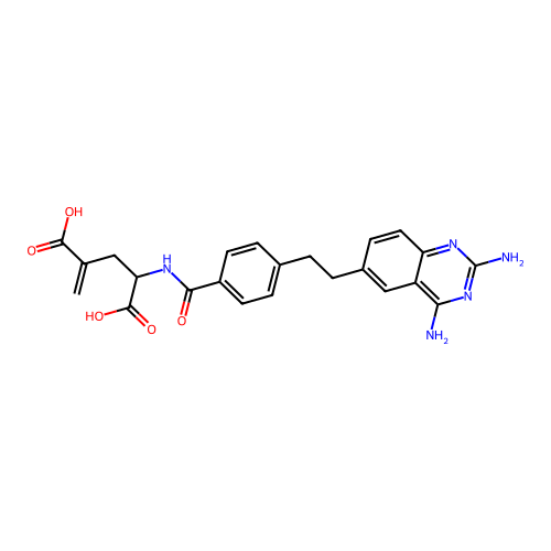 4'-Methylene-5,8,10-trideazaaminopterin structure