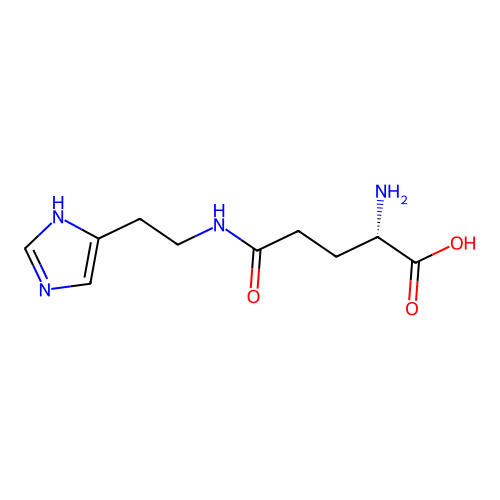 N(α)-γ-L-谷氨酰组胺 structure
