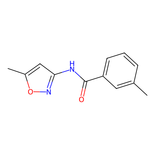 3-methyl-N-(5-methyl-1,2-oxazol-3-yl)benzamide structure