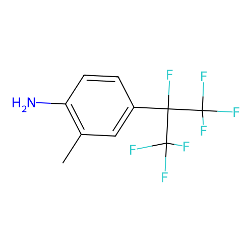 4-(1,1,1,2,3,3,3-Heptafluoropropan-2-yl)-2-methylaniline structure