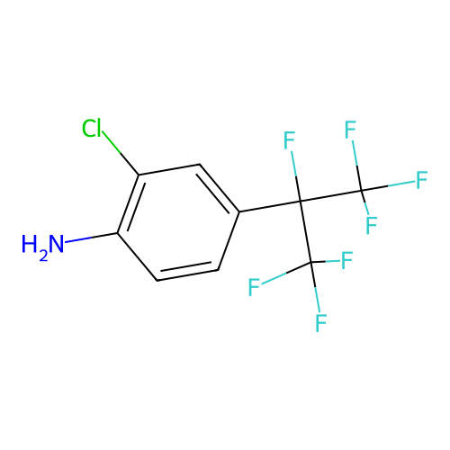 2-Chloro-4-(heptafluoropropan-2-yl)aniline structure