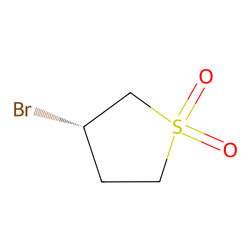 (3S)-3-bromo-1lambda6-thiolane-1,1-dione structure