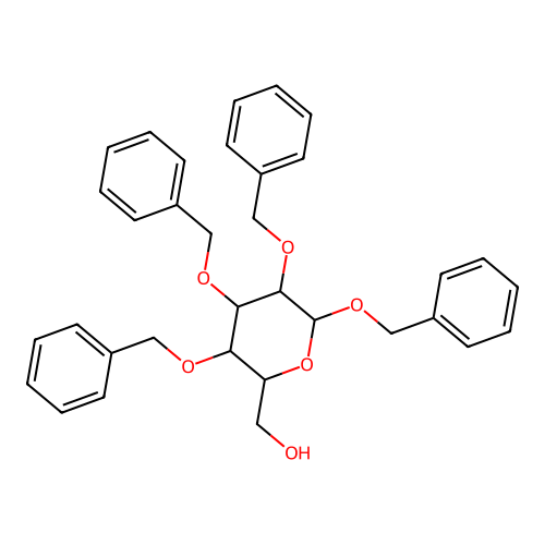 [3,4,5,6-Tetrakis(phenylmethoxy)oxan-2-yl]methanol structure