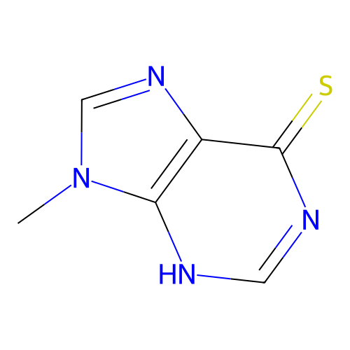 6-Mercapto-9-methylpurine structure