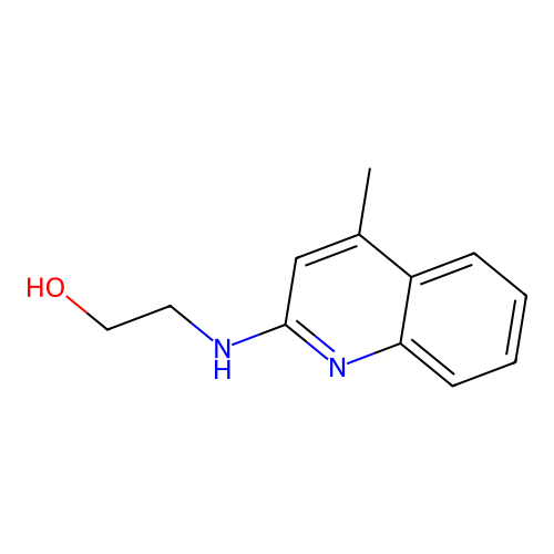 2-[(4-Methylquinolin-2-yl)amino]ethanol structure