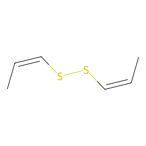(E,E)-Di-1-propenyl disulfide structure