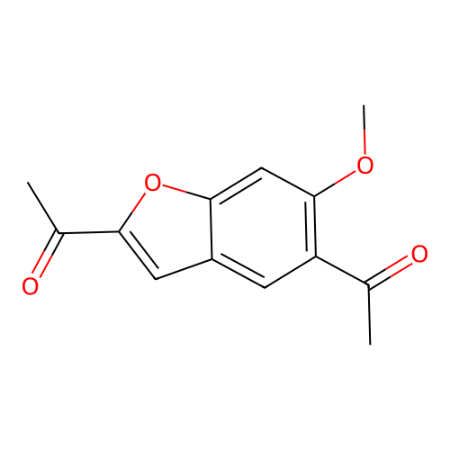 Benzofuran, 2,5-diacetyl-6-methoxy- structure