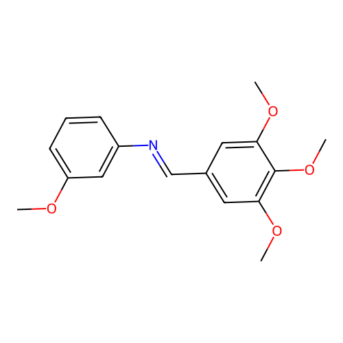 N1-(3,4,5-Trimethoxybenzylidene)-3-methoxyaniline structure