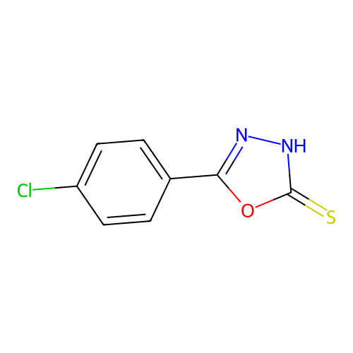5-(4-Chlorophenyl)-1,3,4-oxadiazole-2-thiol structure