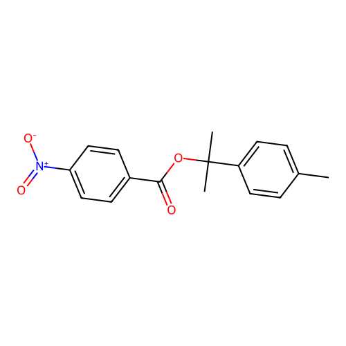 1-Methyl-1-(4-methylphenyl)ethyl 4-nitrobenzoate structure