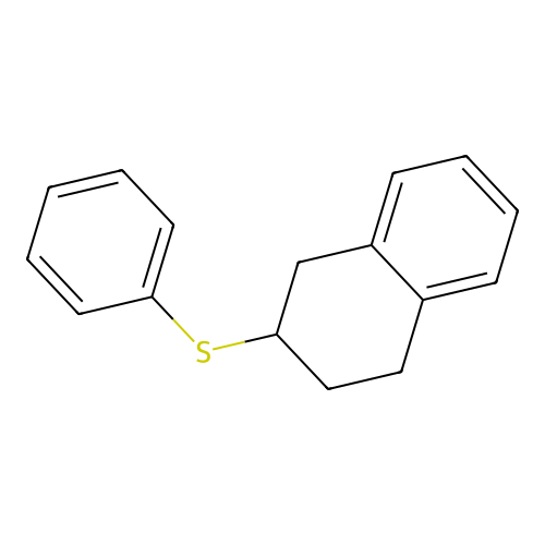 Naphthalene, 1,2,3,4-tetrahydro-2-(phenylthio)- structure