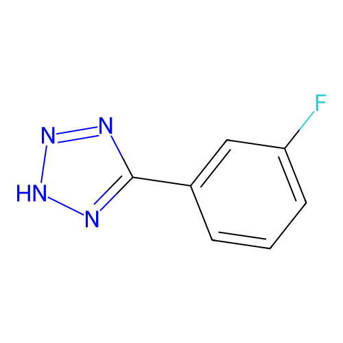 5-(3-fluorophenyl)-2H-1,2,3,4-tetrazole structure