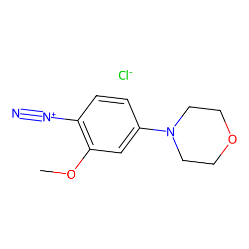 2-Methoxy-4-morpholinobenzenediazonium chloride structure