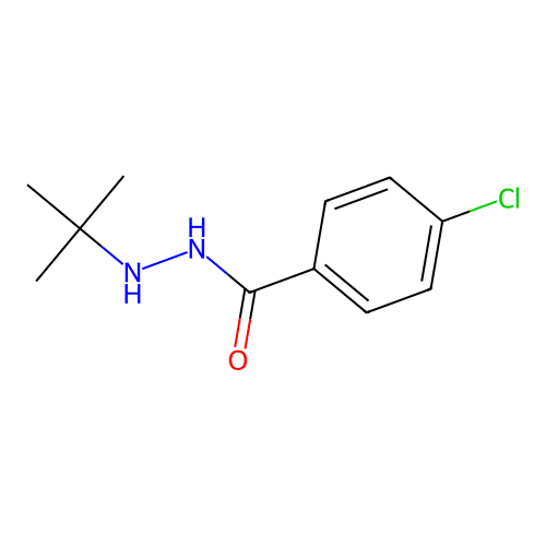 N'-tert-butyl-N-(4-chlorobenzoyl)hydrazine structure