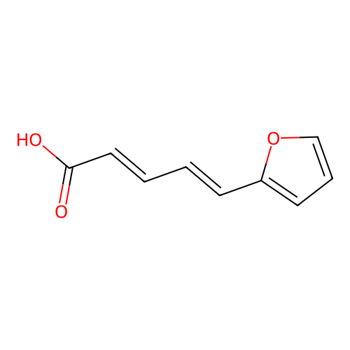 5-(2-Furyl)-2,4-pentadienoic acid structure