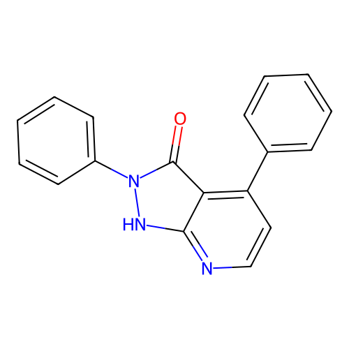 2,4-diphenyl-1,2-dihydro-3H-pyrazolo[3,4-b]pyridin-3-one structure