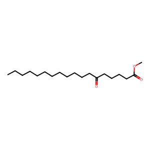 Octadecanoic acid, 6-oxo-, methyl ester structure