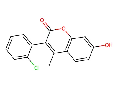 3-(2-Chlorophenyl)-7-hydroxy-4-methylchromen-2-one structure