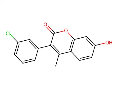 3-(3-Chlorophenyl)-7-hydroxy-4-methylchromen-2-one structure