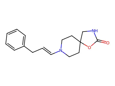 8-(3-Phenylprop-1-enyl)-1-oxa-3,8-diazaspiro[4.5]decan-2-one structure