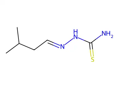 (3-Methylbutylideneamino)thiourea structure