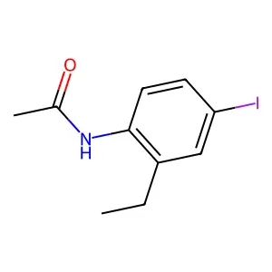 N-(2-ethyl-4-iodophenyl)acetamide structure