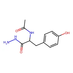 Acetyl-L-tyrosine hydrazide structure