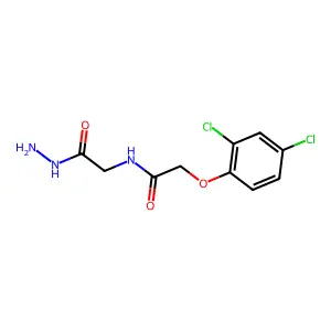 2-(2,4-dichlorophenoxy)-N-(2-hydrazinyl-2-oxoethyl)acetamide structure