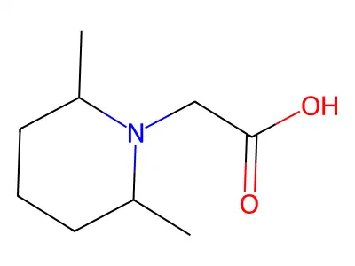 (2,6-Dimethyl-piperidin-1-yl)-acetic acid structure