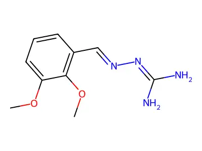 2-[(2,3-Dimethoxyphenyl)methylideneamino]guanidine structure