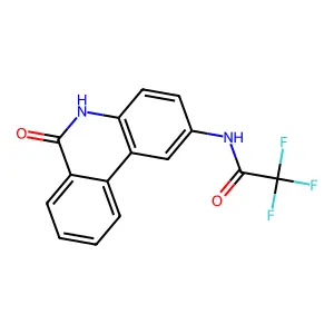 2,2,2-Trifluoro-n-(6-oxo-5,6-dihydrophenanthridin-2-yl)acetamide structure