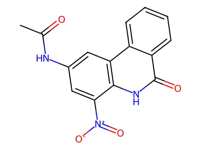 N-(4-Nitro-6-oxo-5,6-dihydrophenanthridin-2-YL)acetamide structure