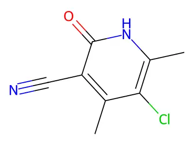 5-Chloro-2-hydroxy-4,6-dimethylnicotinonitrile structure