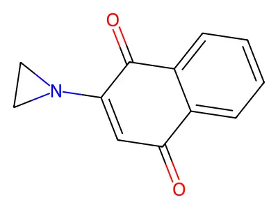 2-Aziridin-1-YL-(1,4)naphthoquinone structure