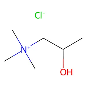 (2-羟丙基)三甲基氯化铵 structure