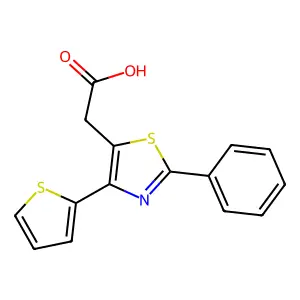[2-Phenyl-4-(thiophen-2-yl)-1,3-thiazol-5-yl]acetate structure