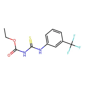 Ethyl N-{[3-(trifluoromethyl)phenyl]carbamothioyl}carbamate structure