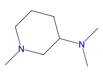Piperidine, 3-dimethylamino-1-methyl- structure