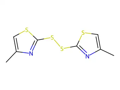 1,2-Bis(4-methylthiazol-2-yl)disulfane structure