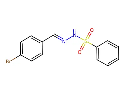 N'-[(E)-(4-bromophenyl)methylidene]benzenesulfonohydrazide structure