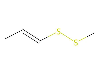 Methyl 1-propenyl disulfide structure