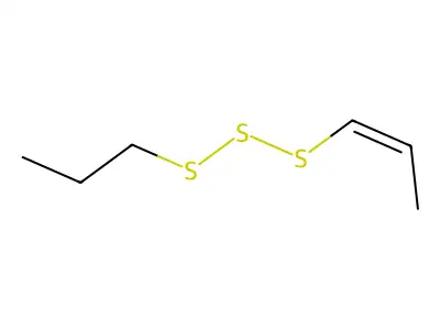 cis-1-Propenyl propyl trisulfide structure