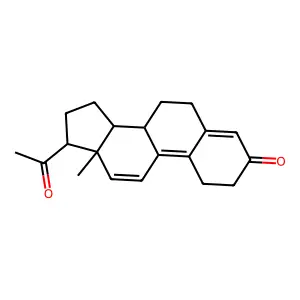19-Norpregna-4,9,11-triene-3,20-dione structure