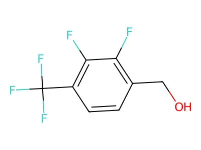 2,3-Difluoro-4-(trifluoromethyl)benzyl alcohol structure