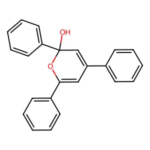 2,4,6-Triphenylpyran-2-ol structure