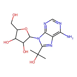 8-(alpha-Hydroxyisopropyl)adenosine structure